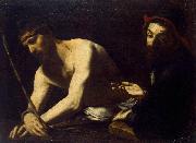 CARACCIOLO, Giovanni Battista Christ and Caiaphas Spain oil painting artist